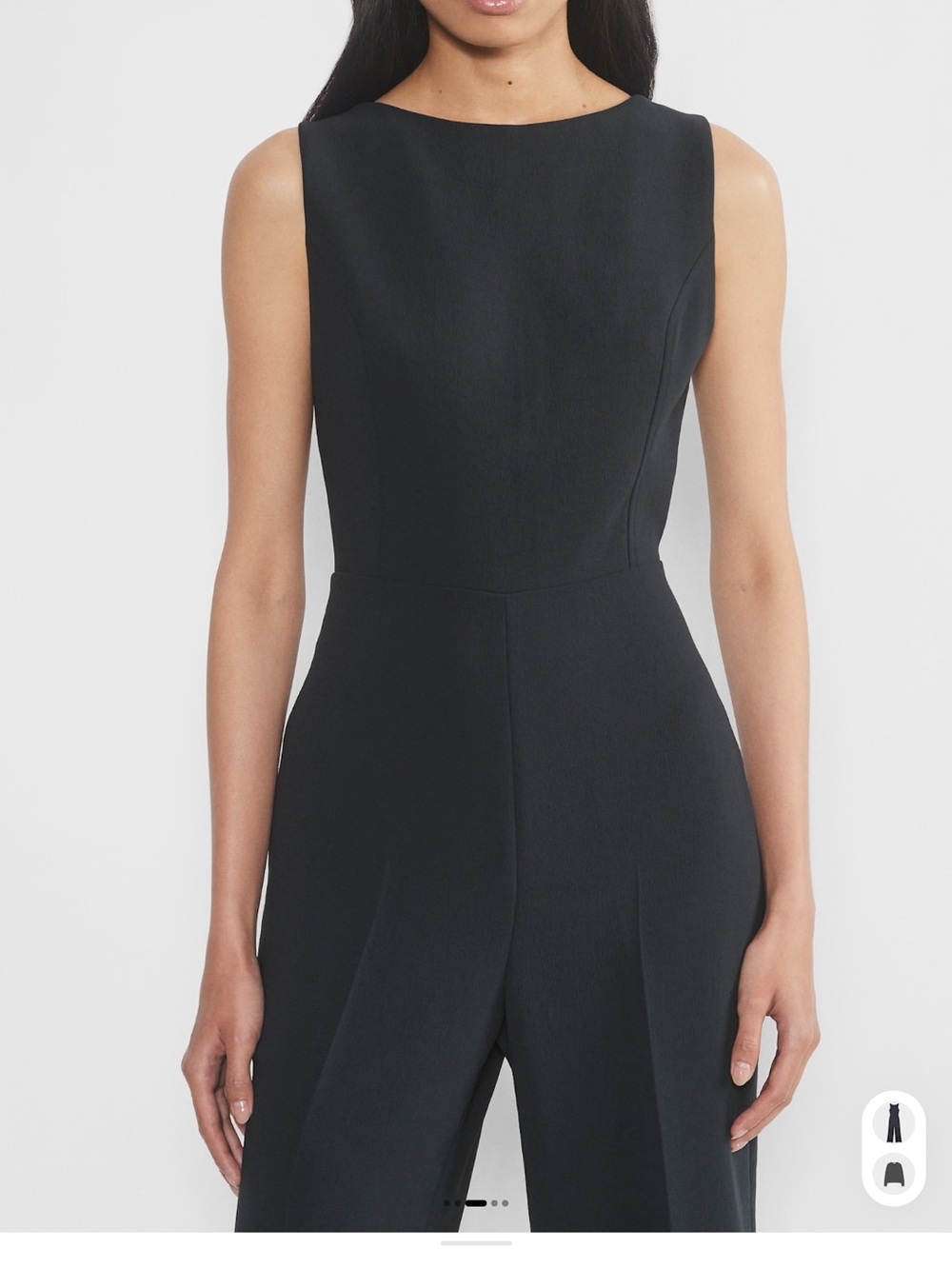 Aritzia Black Sleeveless Tailored Jumpsuit